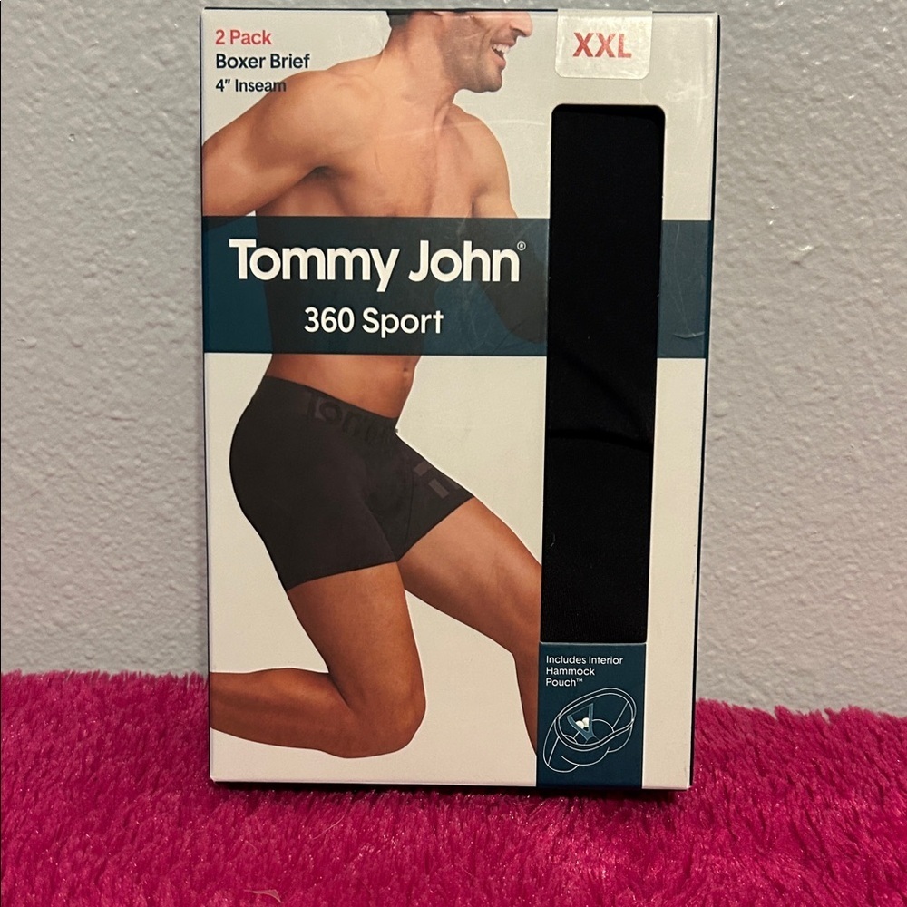 Tommy John 360 Sport Boxer Briefs - Black